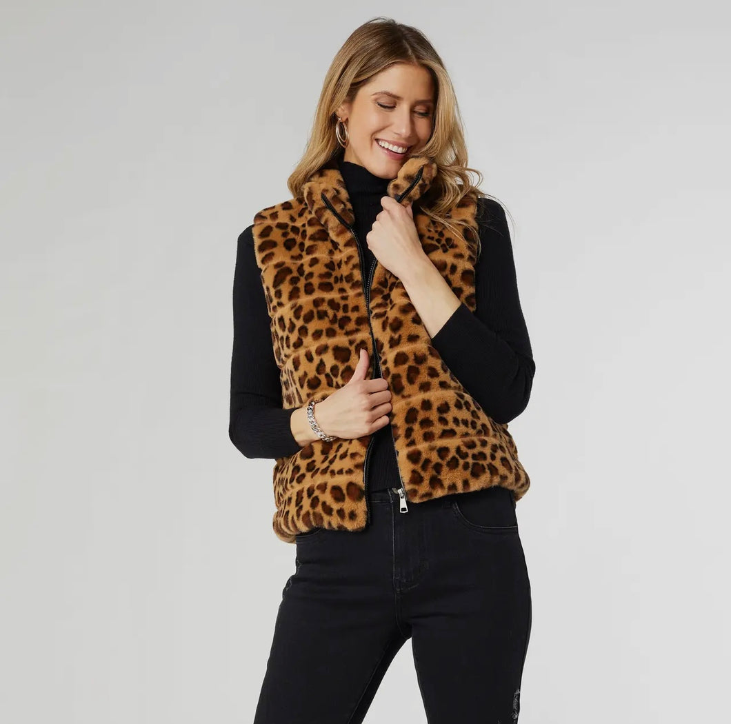 Coco & Carmen Faux Fur Animal Vest