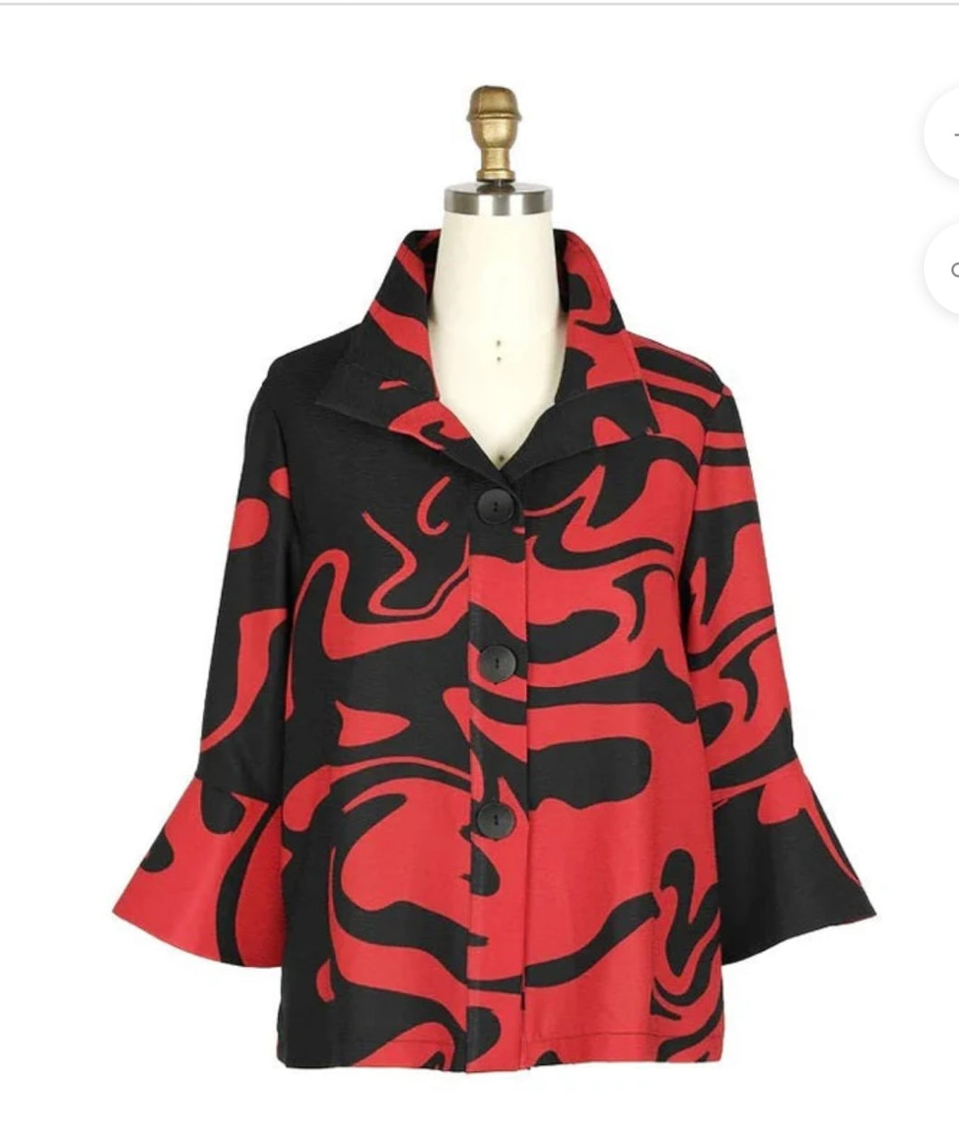 Damee 4938 Marble Swirl Short Jacket