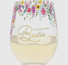 Load image into Gallery viewer, Forever Bestie Stemless Wine Glass
