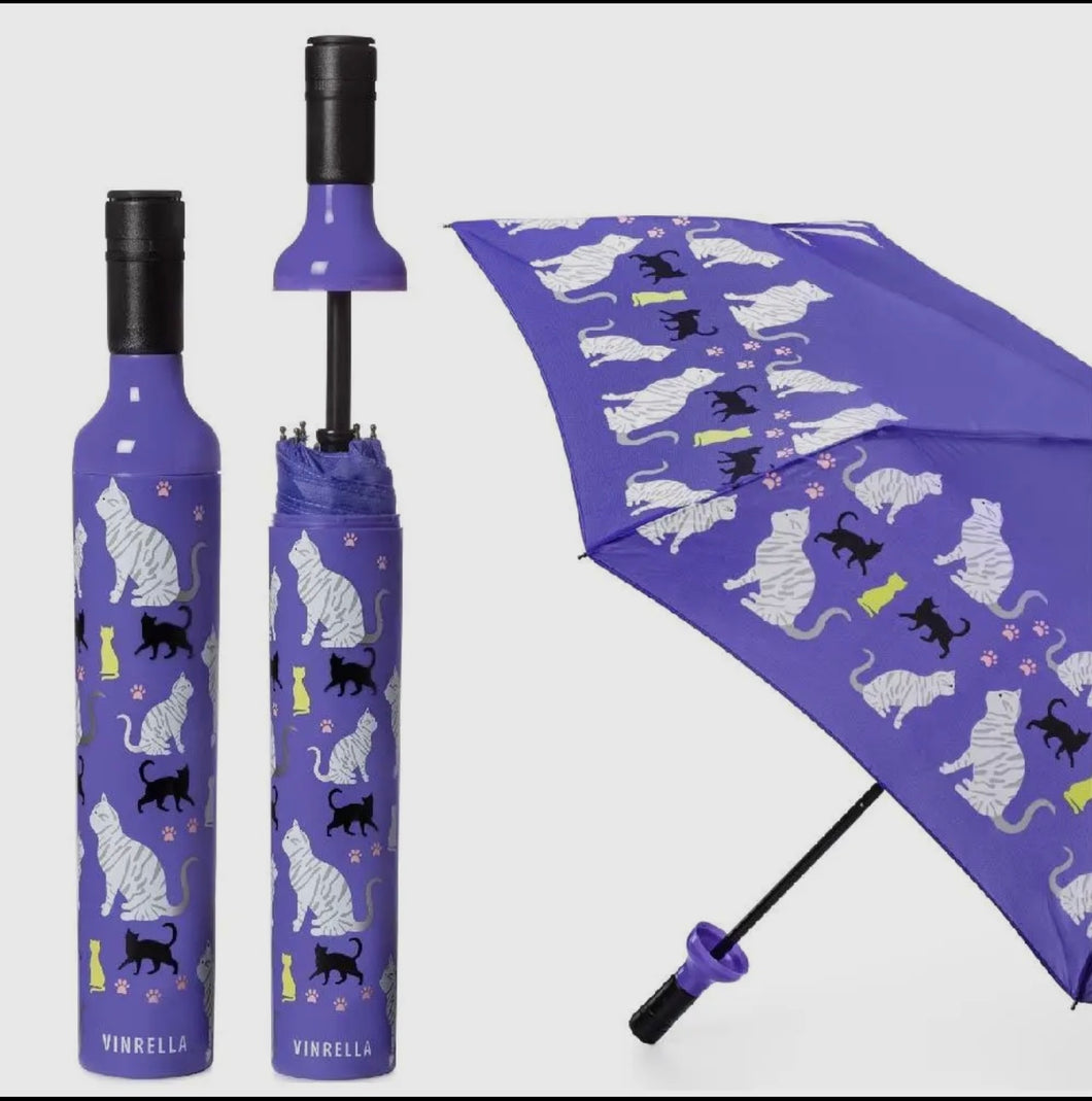 Vinrella Purrfection Bottle Umbrella