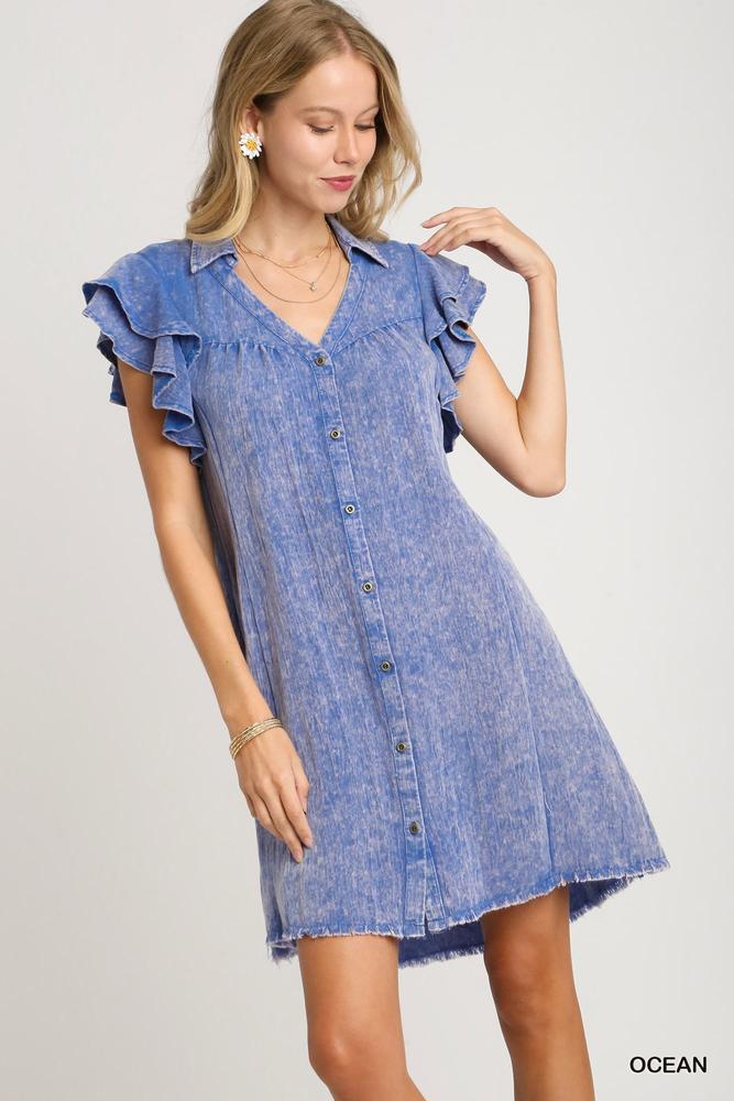 Umgee A0807 Denim Dress