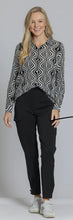 Load image into Gallery viewer, APNY Zebra Print Roll up Sleeve Blouse
