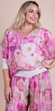 Load image into Gallery viewer, Gigi Moda 3281BB Bloom Brushstroke Banded Silk Blouse
