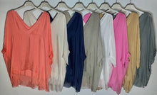 Load image into Gallery viewer, V Neck Washable Silk Top
