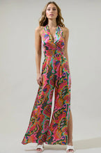 Load image into Gallery viewer, Sugarlips Tropical Halter Jumpsuit
