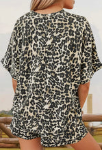Load image into Gallery viewer, Cheetah Print Top &amp; Short Lounge Set
