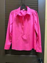 Load image into Gallery viewer, Truluxe T15359BM Zip Blouse W/Pin Tucks
