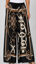 Load image into Gallery viewer, Satin Pant Belt &amp; Chain Print
