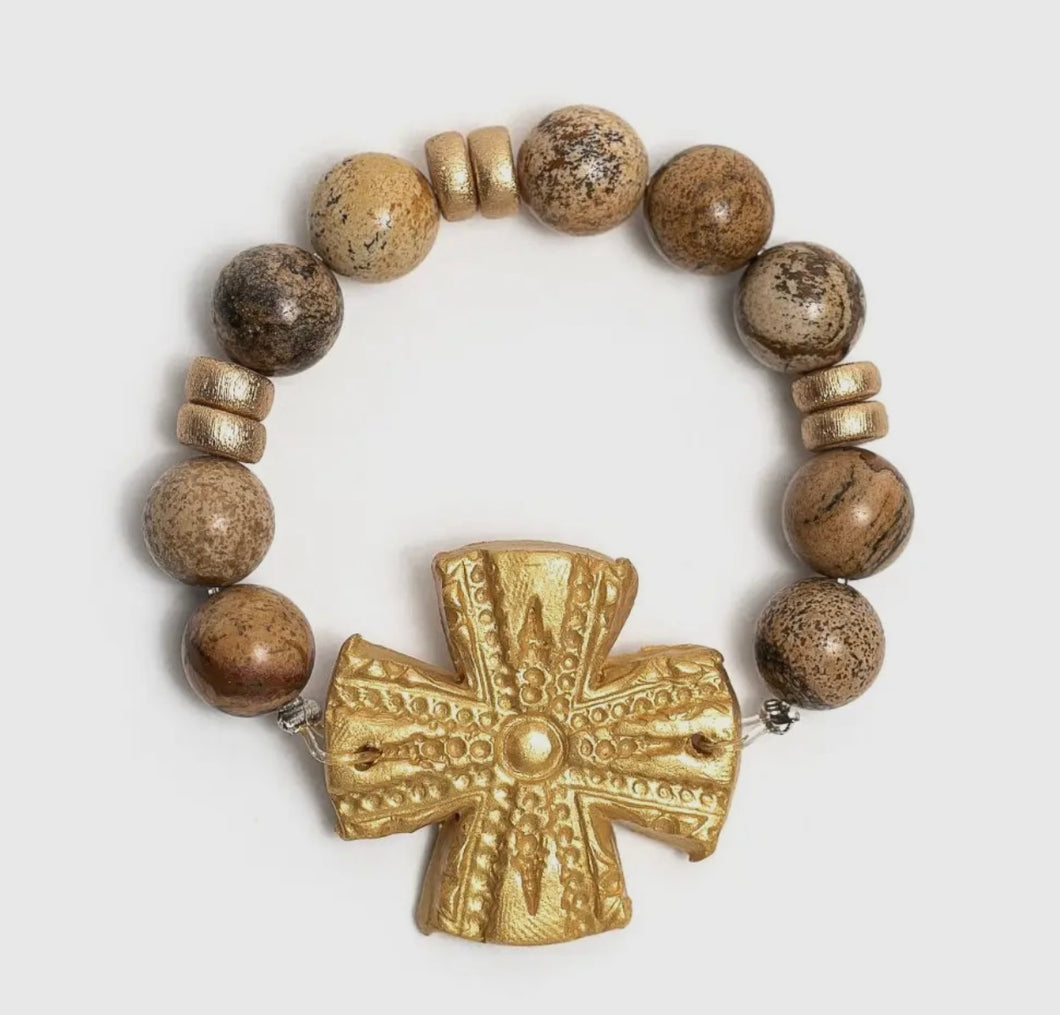 The Hidden Truth Picture Jasper W/Rachel Cross Bracelet