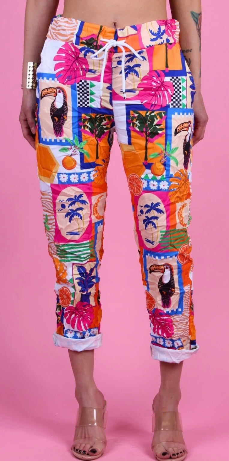 Gigi Moda Tropical Toucan Pant