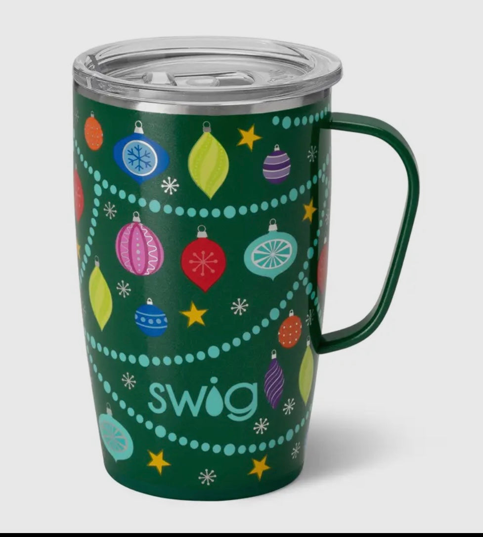 Swig Life O Christmas Tree Travel Mug 18 Oz