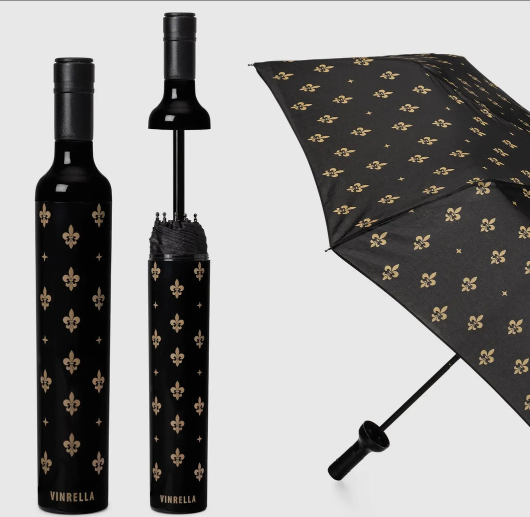 Vinrella Fleur De Lis Bottle Umbrella