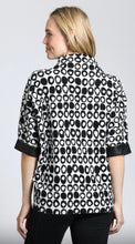 Load image into Gallery viewer, APNY SW124A Abstract Sweater W/Faux Leather Trim
