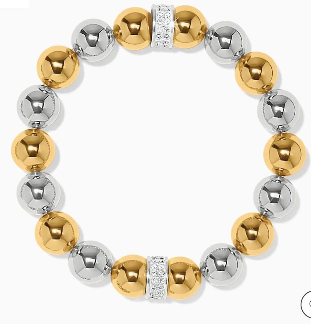 Brighton JF0293 Meridian Silver/Gold Stretch Bracelet