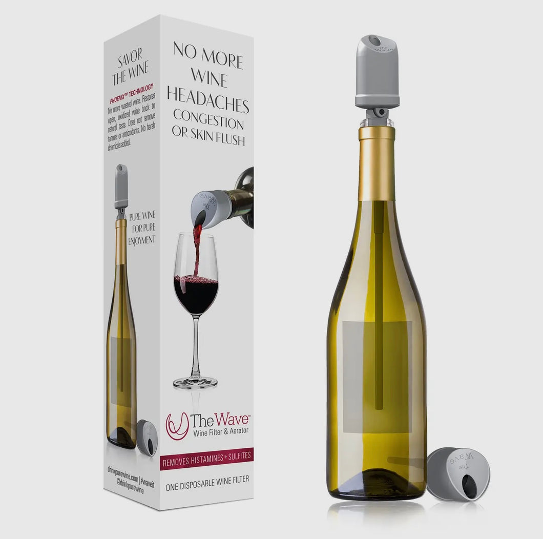 PureWine The Wave Disposable Wine Purifier & Aerator