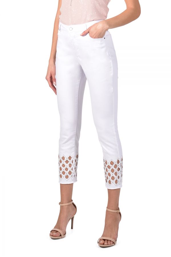 Frank Lyman Design 211112U White Sparkle Jean