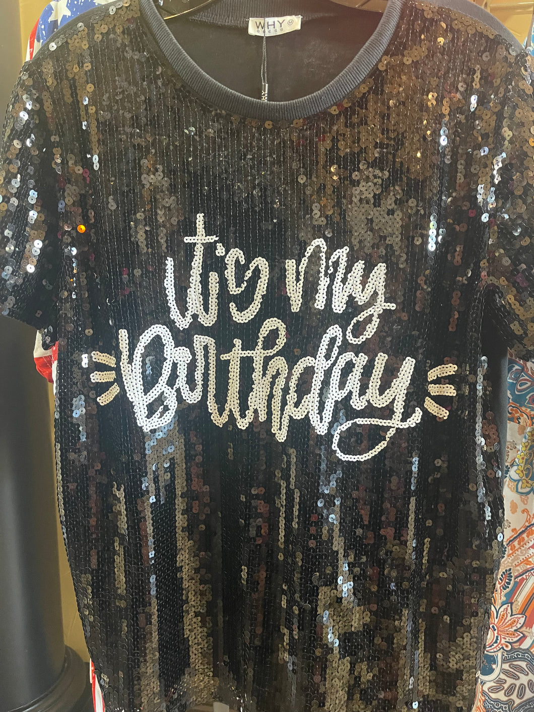WHY DRESS TS21313 It’s My Birthday Sparkle Top